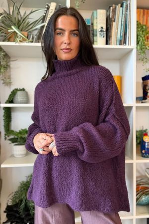 Winnie Oversized Knit Fig